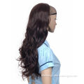 Long Dark Brown Wavy  Fall Wig Hair Extension WA387